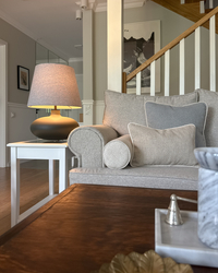 Настільна лампа SAWA сіра, графітова основа