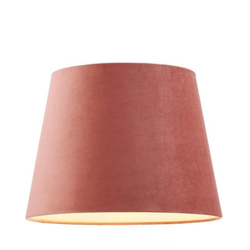 Abażur do lampy stojącej welurowy 38 cm, różowy