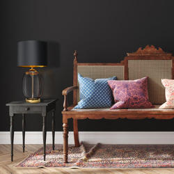 SALVADOR table lamp black, gold finish