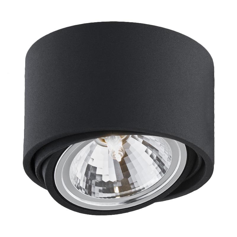 LUMOS 1 single point ceiling spotlight black