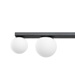 GIGI four-point ceiling lamp black, 75 cm