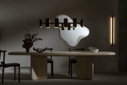 LINEA DIM wall lamp black, with dimmer