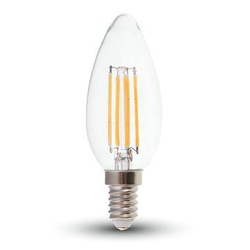 Dekoracyjna Żarówka Filamentowa LED E14 4W 2700K