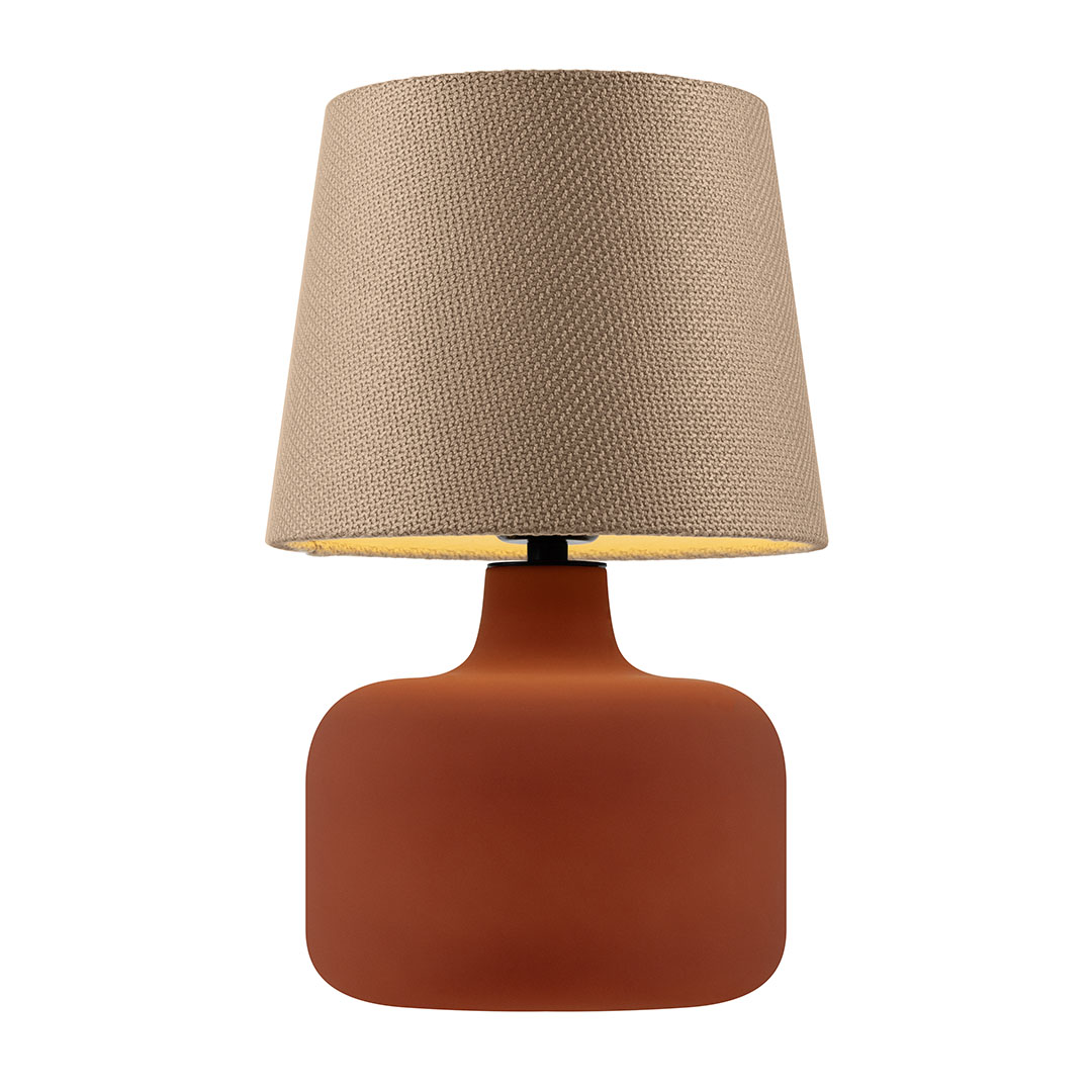 GAJA table lamp latte, terracotta base