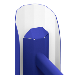 APOLIN cobalt multi-arm pendant lamp