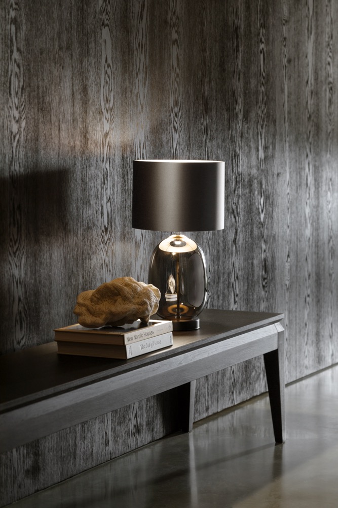 SALVADOR BLACK graphite table lamp