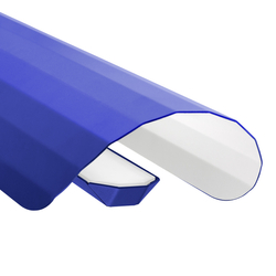 APOLIN 65 cm linear pendant lamp, cobalt white