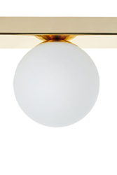 MIJA three-point wall lamp IP44, gold, 60 cm 