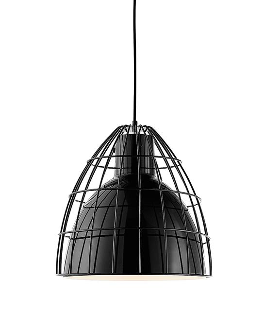 FRAME L KASPA loft pendant lamp black wire, Kaspa