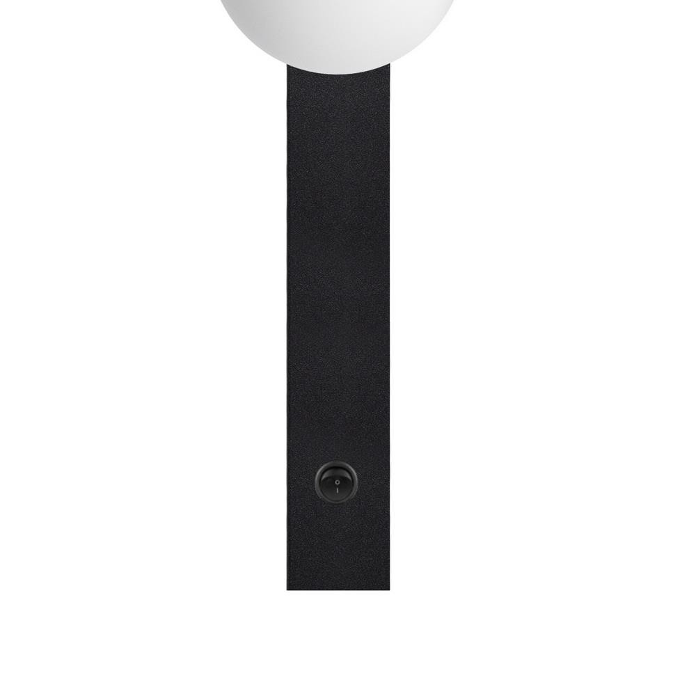 GIGI two-point wall lamp black, 60 cm, with switch