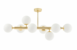 CUMULUS 3 gold ceiling lamp