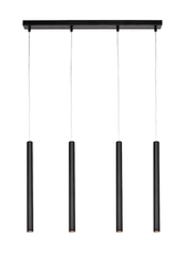 Lampa wisząca LED ROLL LAMPA WISZĄCA 4 czarna, Kaspa
