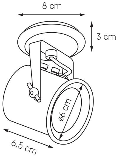 ALTER 1 single point ceiling spotlight white