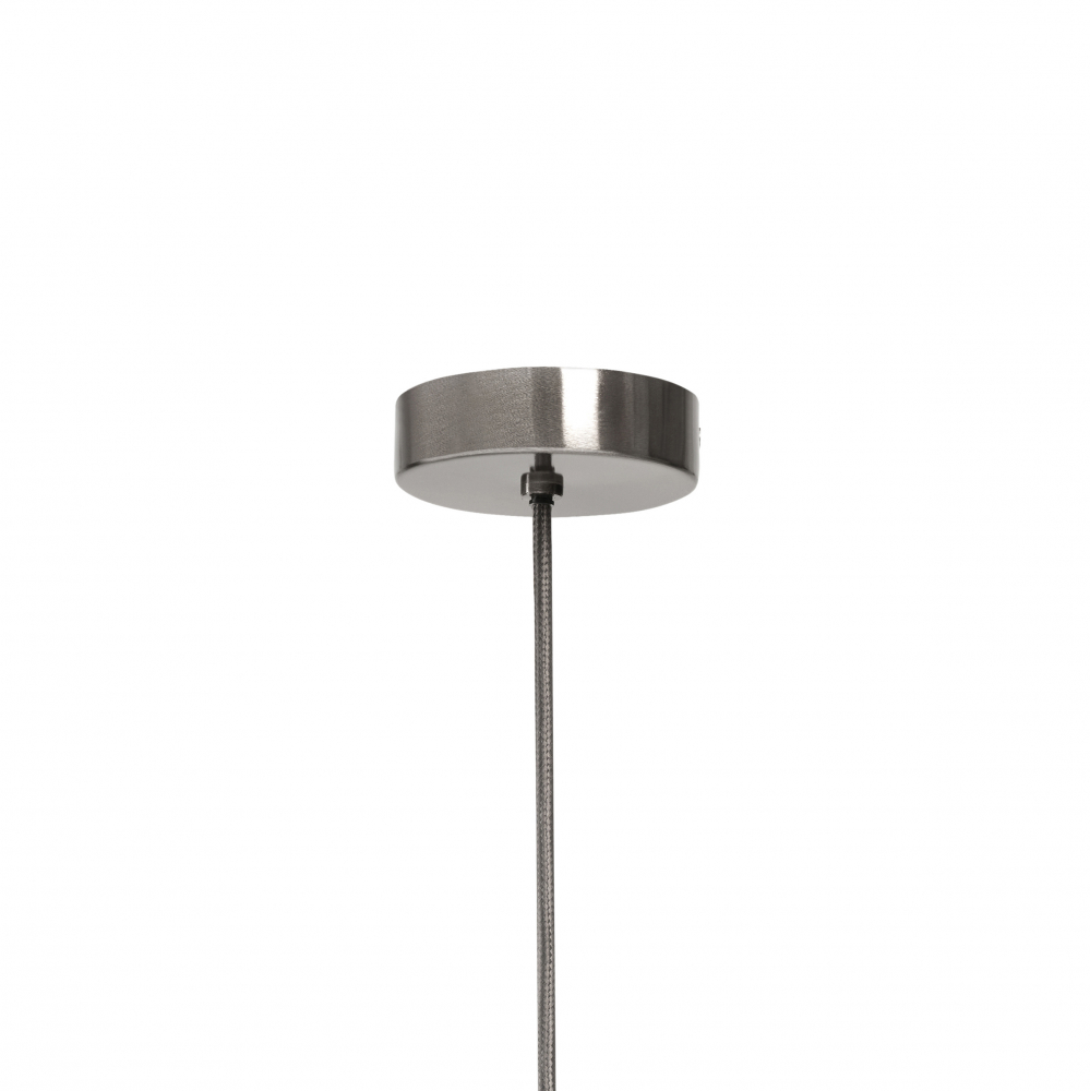 ALUR TYTAN L brushed titanium pendant lamp, 40 cm