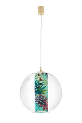 FERIA L green pendant lamp, 35 cm