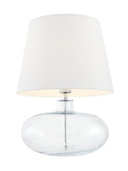 SAWA table lamp white, transparent base