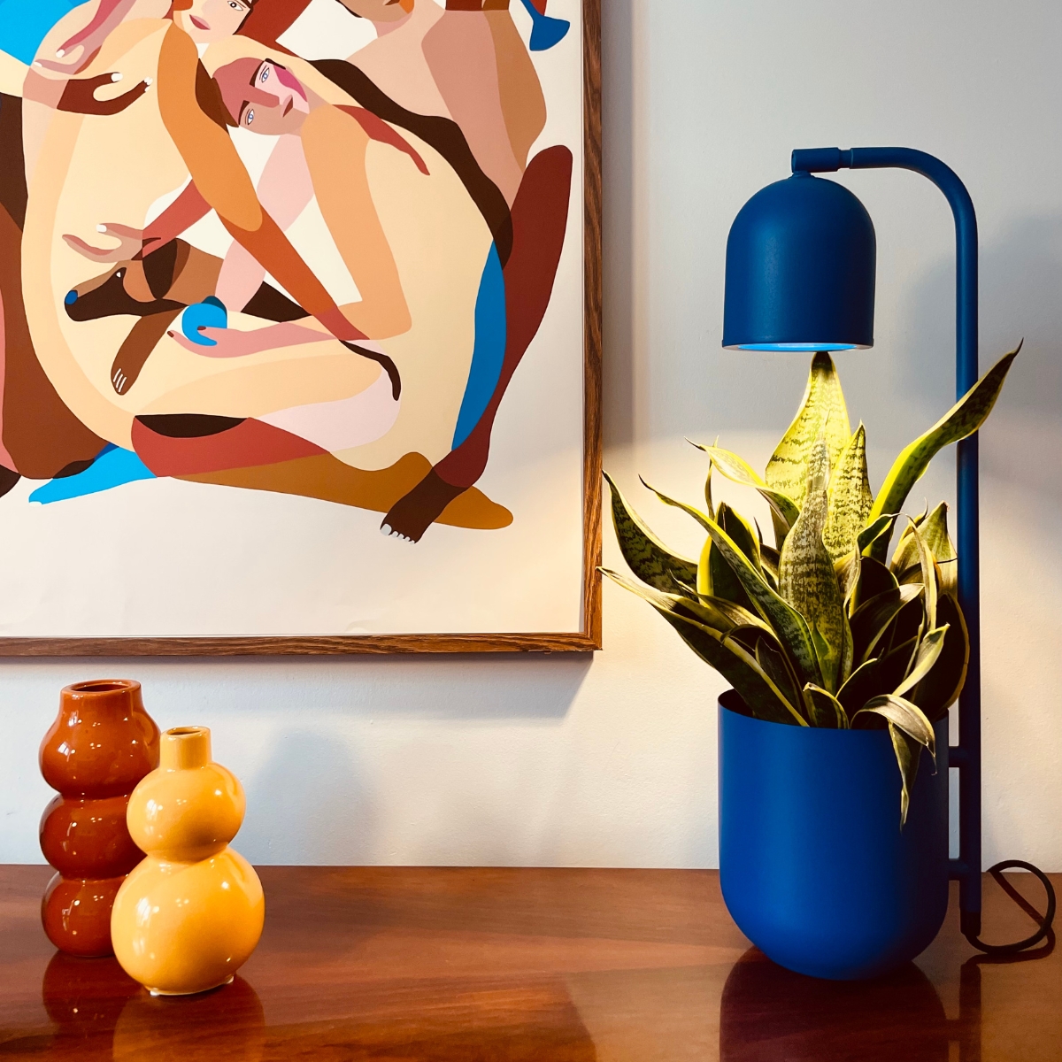 BOTANICA desk lamp cobalt