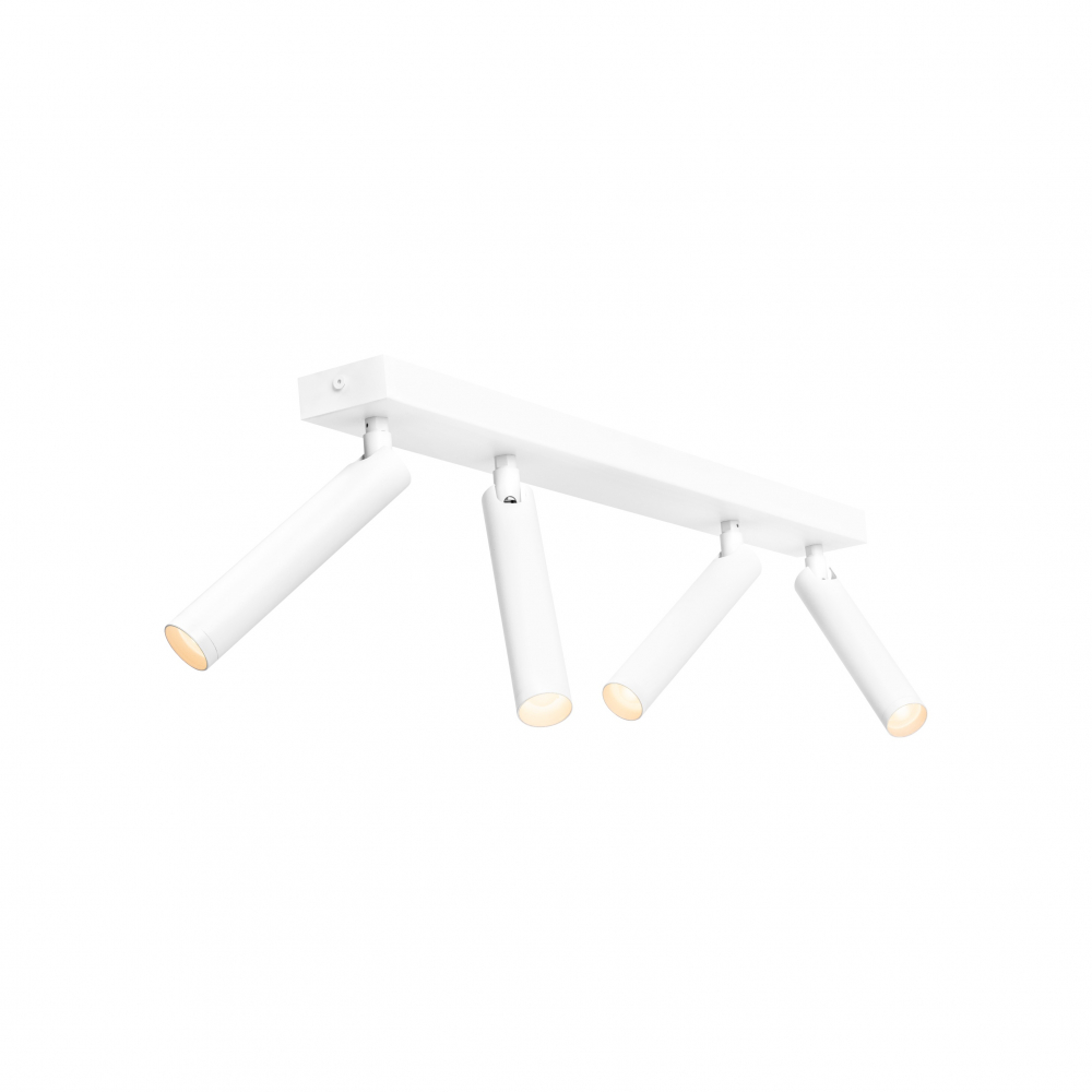 ROLL 4 four-point ceiling lamp white