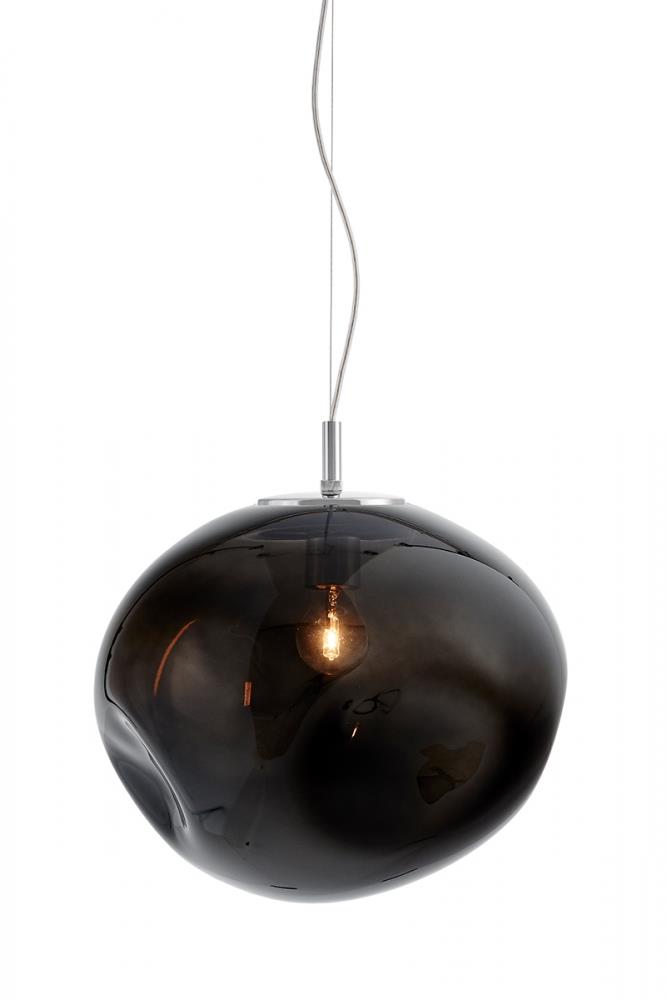 AVIA L pendant lamp smoky, 40 cm