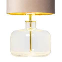 LORA table lamp beige, transparent base