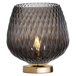 Lampa stołowa złota VENUS KASPA grafitowa, Kaspa