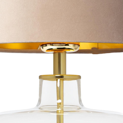 LORA table lamp beige, transparent base