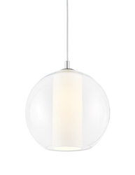 Lampa wisząca MERIDA M biała, 30 cm