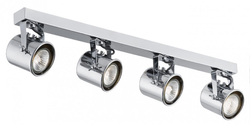 Four-point ceiling spotlight ALTER 4 chrome, 45 cm