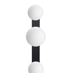 Lampa przysufitowa sześciopunktowa GIGI czarna, 110 cm