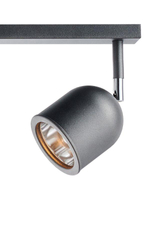 SPARK 2 two-point ceiling spotlight in graphite with chrome finish