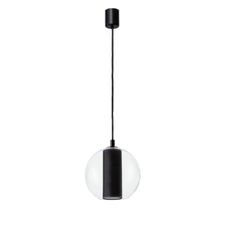 Lampa wisząca MERIDA BLACK M czarna, 30 cm