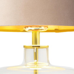 LORA table lamp beige, transparent base