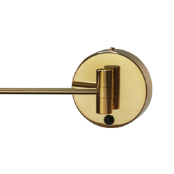 MOVE wall lamp old gold, gold finish, cantilevered