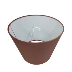 Abażur do lampy stojącej welurowy 38 cm, różowy