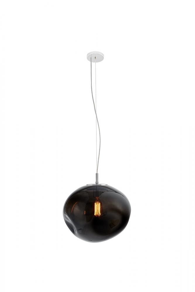 AVIA L pendant lamp smoky, 40 cm