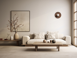 Round wall lamp LEGRA IP44, dark brown