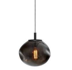 Lampa wisząca AVIA BLACK S przydymiona, 25 cm