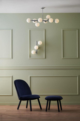 CUMULUS 3 chrome ceiling lamp