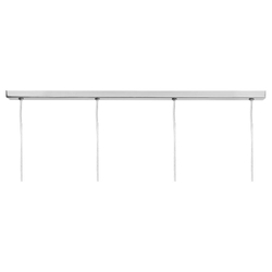 LAMIA LISTWA 4 KASPA chrome pendant lamp, Kaspa