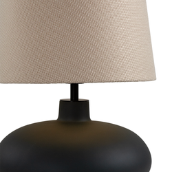 Lampa stołowa SAWA NEW beżowa, grafitowa podstawa