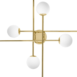 Lampa sufitowa ASTRA 8 złota