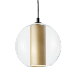 MERIDA BLACK L champagne pendant lamp, 35 cm