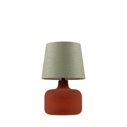 Lampa stołowa GAJA szałwiowa, terakota podstawa