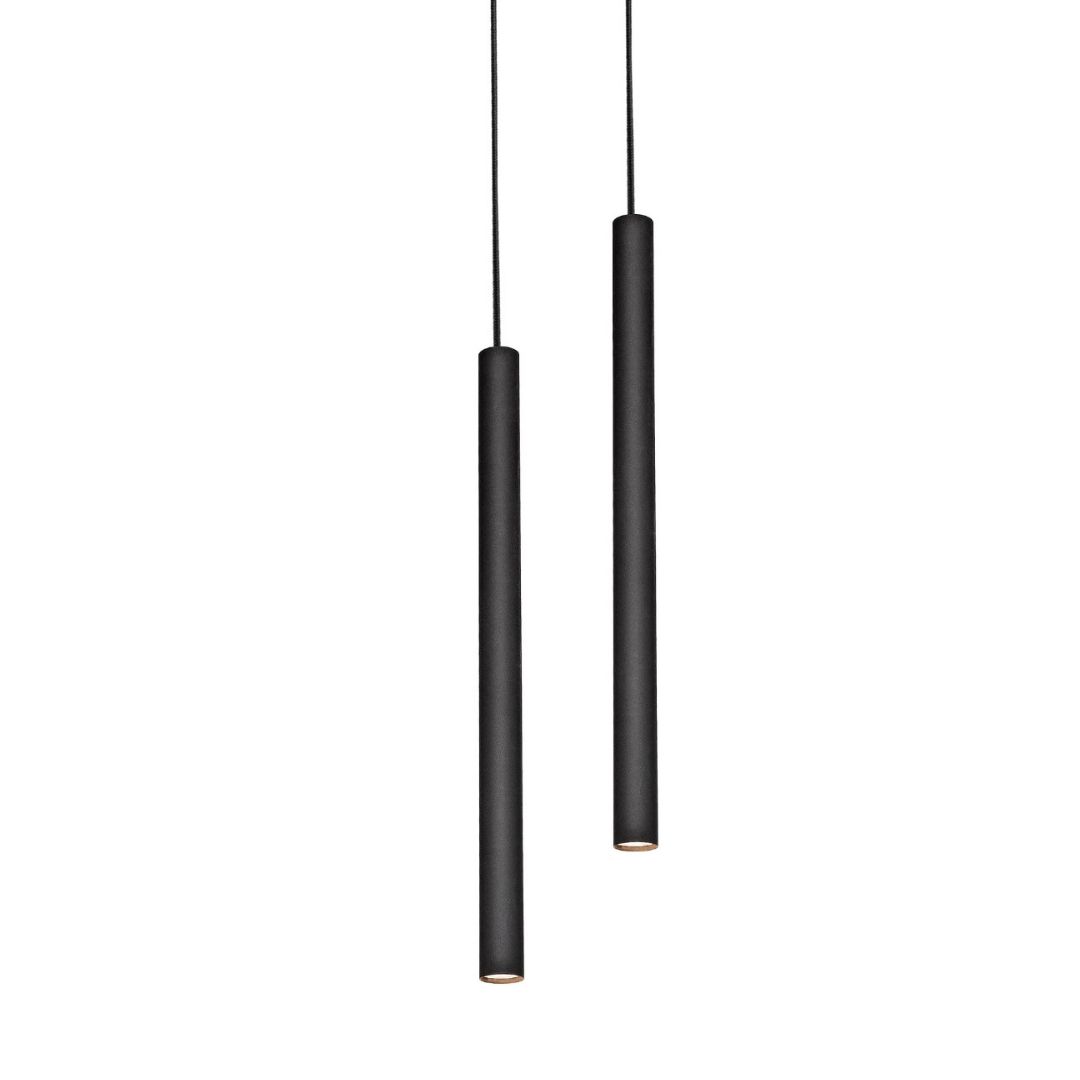 ROLL 2 two-point pendant lamp black