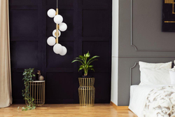 CUMULUS VERTICAL gold pendant lamp
