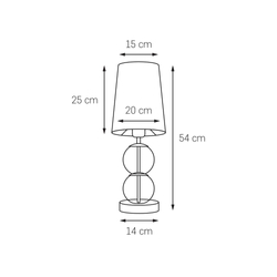 Lampa stołowa COCO szampan