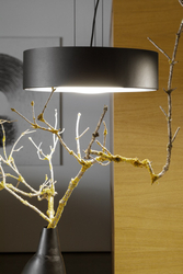 VERO pendant lamp black, 45 cm, black interior