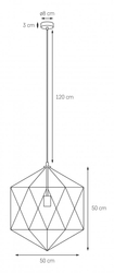 Lampa wisząca WIRE L biała
