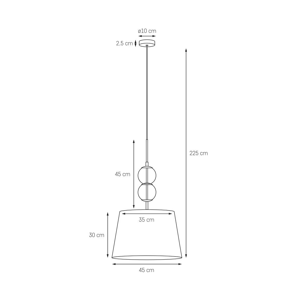 COCO M pendant lamp champagne