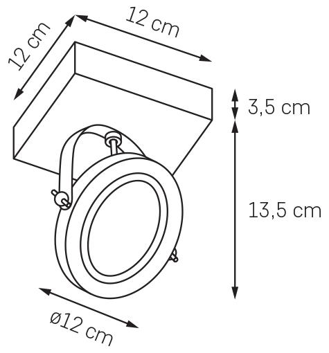 Стельовий точковий світильник VISIO KASPA білий, Kaspa